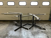Draaibare werktafel - hoogte / lengte armen verstelbaar (2x) - afbeelding 1 van  5