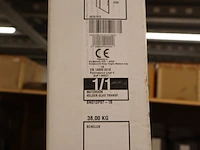 Draaideur met vast paneel novellini, n01 2p 97, zilver - afbeelding 3 van  4