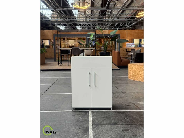 Draaideurkast| wit 80 x 43 x 107 cm (3x) - afbeelding 1 van  6