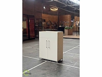 Draaideurkast| wit 80 x 43 x 107 cm (3x) - afbeelding 3 van  6