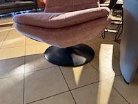 Draaifauteuil, design rosé - afbeelding 3 van  6