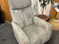 Draaifauteuil elektrisch floor, geweven, antraciet - afbeelding 1 van  3
