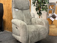 Draaifauteuil elektrisch floor, geweven, antraciet - afbeelding 2 van  3