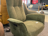 Draaifauteuil elektrisch jasper, geweven groen - afbeelding 1 van  5