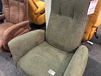Draaifauteuil elektrisch jasper, geweven groen - afbeelding 3 van  5