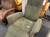 Draaifauteuil elektrisch jasper, geweven groen - afbeelding 4 van  5