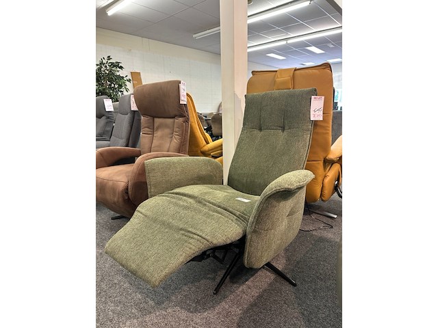 Draaifauteuil elektrisch jasper, geweven groen - afbeelding 5 van  5