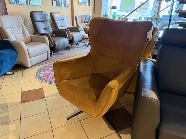 Draaifauteuil goudkleurig - afbeelding 1 van  6