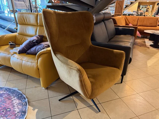 Draaifauteuil goudkleurig - afbeelding 3 van  6