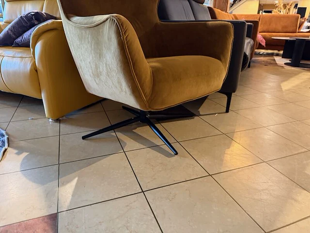 Draaifauteuil goudkleurig - afbeelding 4 van  6