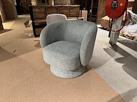 Draaifauteuil, home bound by ky, esmee, bouclégroen - afbeelding 5 van  6