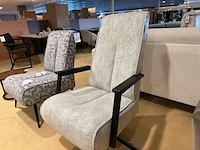 Draaifauteuil, wit/grijs - afbeelding 2 van  5