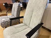Draaifauteuil, wit/grijs - afbeelding 5 van  5