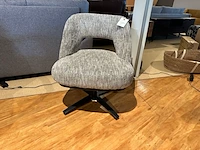 Draaifauteuil, zwarte poot, groengrijs - afbeelding 2 van  5