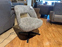 Draaifauteuil, zwarte poot, groengrijs - afbeelding 3 van  5