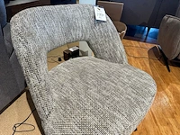 Draaifauteuil, zwarte poot, groengrijs - afbeelding 4 van  5