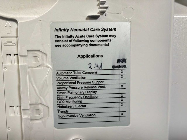 Dräger - babylog vn500 - ventilator and life support system - afbeelding 4 van  6