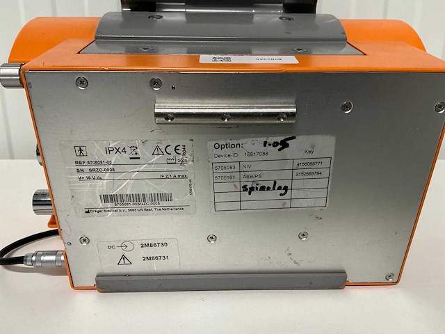 Dräger - oxylog 2000 plus - beademingsapparatuur - afbeelding 4 van  4