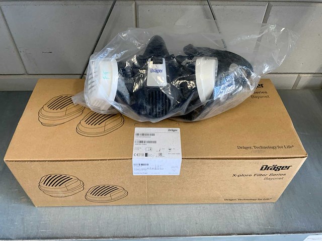 Dräger gasmasker inclusief filter set - afbeelding 2 van  6