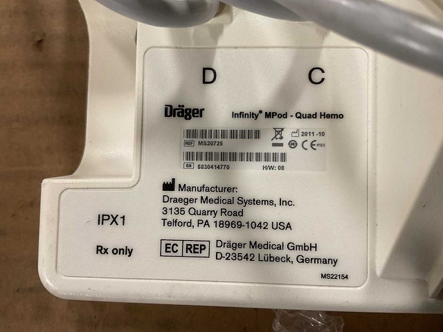 Dräger monitor management unit - afbeelding 5 van  5