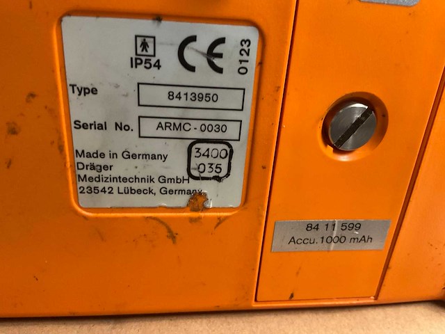 Dräger oxylog 2000 beademings apparat - afbeelding 7 van  11