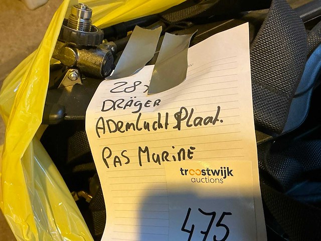 Dräger pas marine ademluchtplaat (28x) - afbeelding 6 van  6