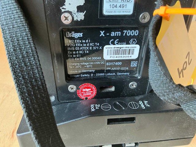 Dräger x-am 7000 draagbare gasmeter - afbeelding 4 van  4