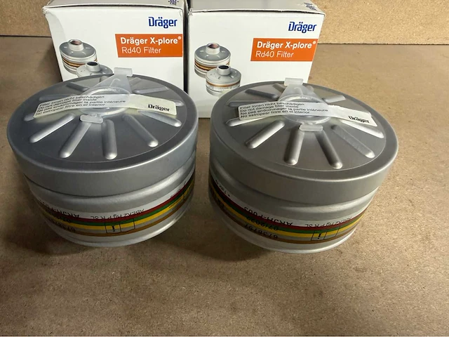 Dräger x-plore rd40 filter (2x) - afbeelding 4 van  5