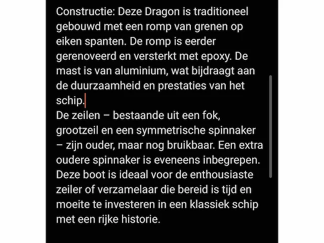 Dragon - classic sailing boat - afbeelding 3 van  11