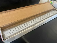 Drain 100x7x7cm rvs met muurflens - afbeelding 2 van  2