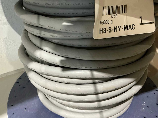 Draka hulta cca 4x10/10 kabel op haspel - afbeelding 4 van  4