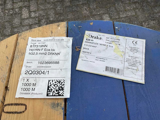 Drakaflex krachtstroom kabel op haspel, 32a - afbeelding 2 van  2