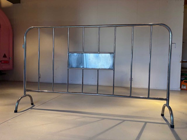 Dranghek - rvs - construction fence - 2026 (50x) - afbeelding 3 van  10