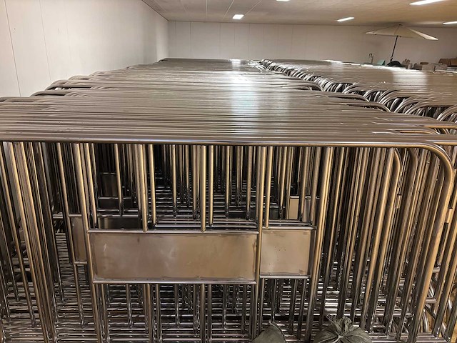 Dranghek - rvs - construction fence - 2026 (50x) - afbeelding 1 van  10