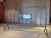 Dranghek - rvs - construction fence - 2026 (50x) - afbeelding 3 van  10