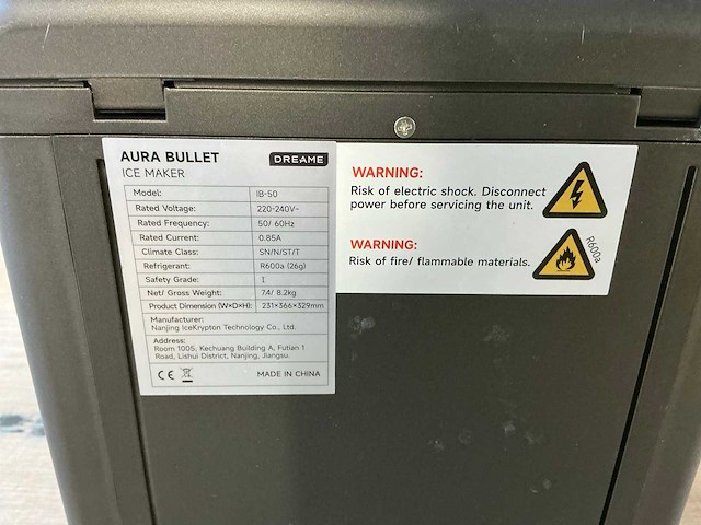 Dreame aura bullet ice maker ijsblokjesmachine - afbeelding 7 van  8