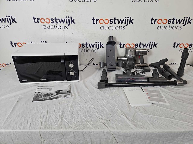 Dreame t30 - steelstofzuiger - zakloos - draadloos + samsung ms23k3614aw wit solo-magnetron aanrecht 23 l 800 w - afbeelding 1 van  3