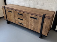 Dressoir, bruin en grijs - afbeelding 1 van  2