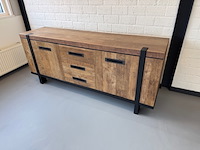 Dressoir, bruin en grijs - afbeelding 2 van  2