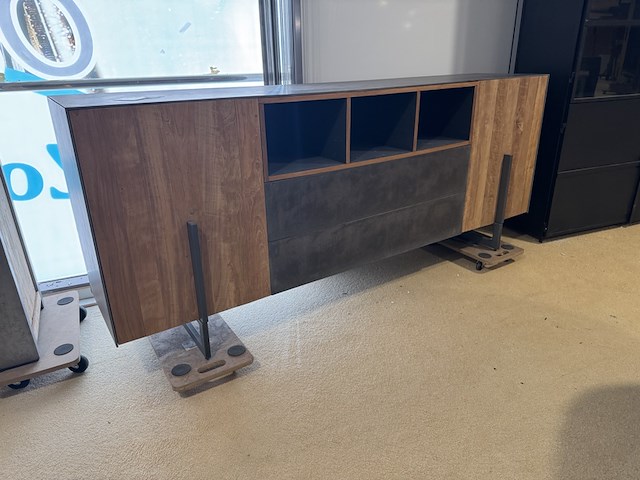 Dressoir, bruin + teak - afbeelding 1 van  4