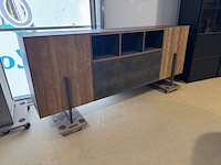 Dressoir, bruin + teak - afbeelding 1 van  4