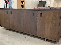 Dressoir, donkereiken, 220x43x83 cm