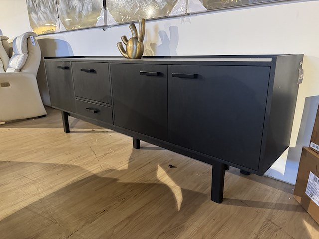 Dressoir label51, cali, zwart - afbeelding 2 van  5