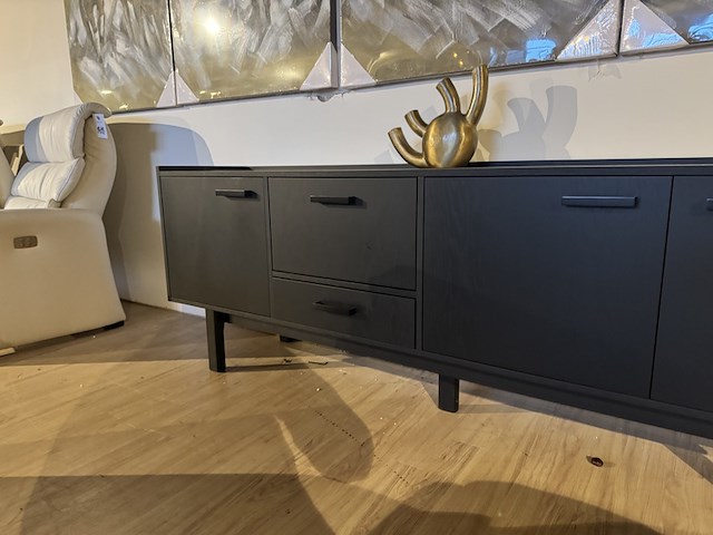 Dressoir label51, cali, zwart - afbeelding 4 van  5