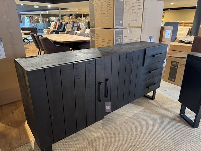 Dressoir, label51, santos, zwart - afbeelding 2 van  5