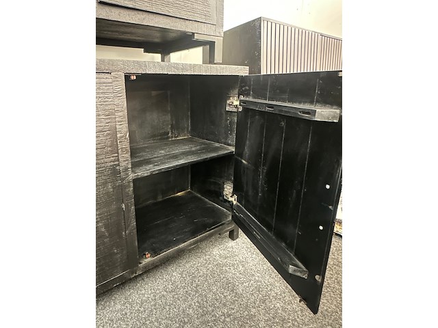Dressoir, mango, zwart - afbeelding 2 van  4