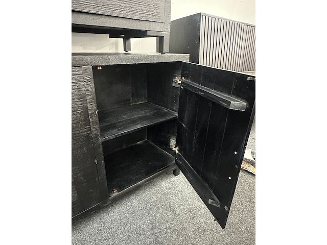 Dressoir, mango, zwart - afbeelding 3 van  4