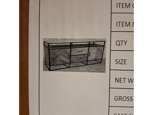 Dressoir, mangohout - afbeelding 3 van  10