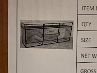 Dressoir, mangohout - afbeelding 3 van  10