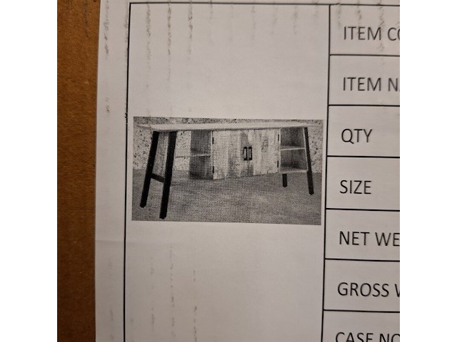 Dressoir, mangohout - afbeelding 2 van  6